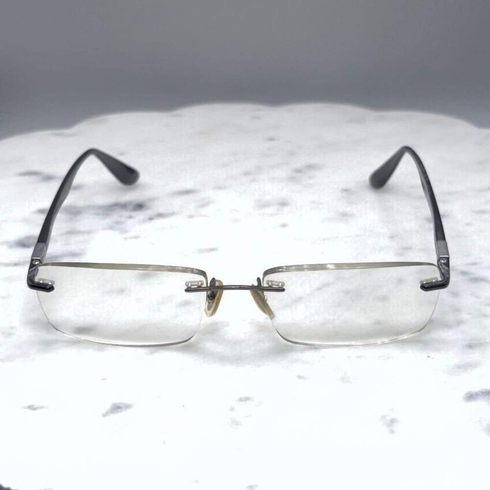 Ray-Ban Liteforce RB8724 1000 Gunmental Rimless Eyeglasses Frames Only 54-17-140